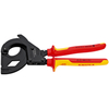 95 36 315 A Cable Cutter (ratchet action) for steel wire armoured cables (SWA cable) insulated with multi-component grips, VDE-tested black lacquered 315 mm